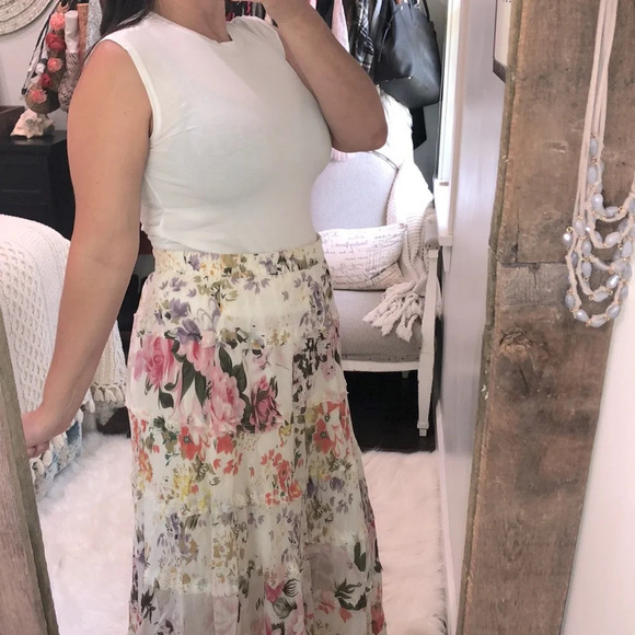 BB Dakota Anthropologie small white tie back top - Picture 4 of 6